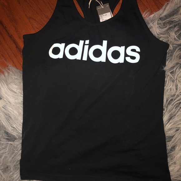 Women’s black Adidas racerback tank top - Picture 2 of 4